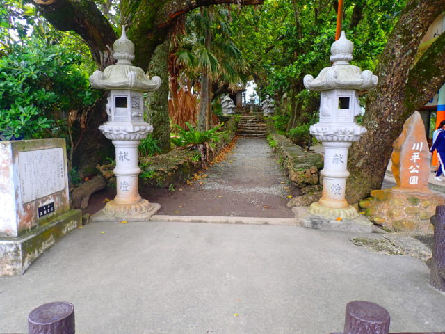 石垣島の観光スポットの川平観音堂