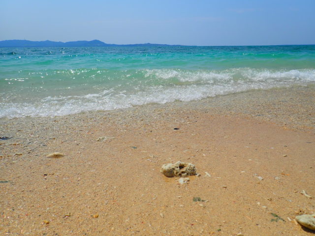 石垣島観光スポットの電信屋跡の近くのビーチ