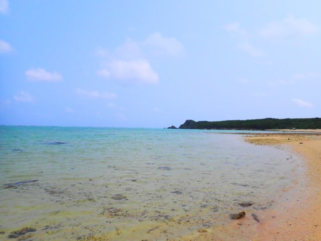 石垣島のビーチの明石海岸