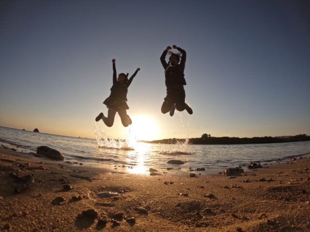 夕日　サンセット　日の入り