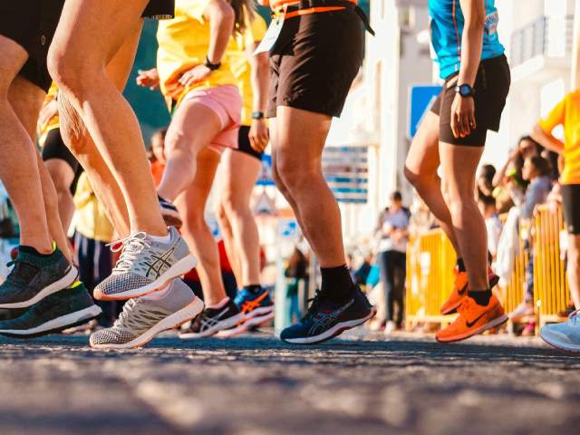 マラソン　フリー画像