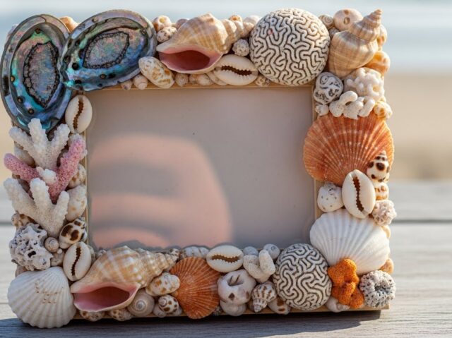 貝がら サンゴ フォトフレーム