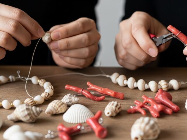 貝がら サンゴ アクセサリー