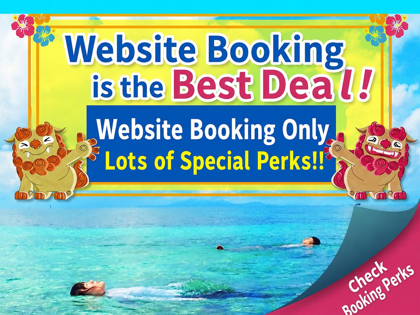 Booking through our website offers the best value. Website reservation benefits available.