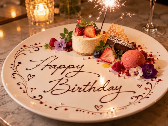 誕生日プレート